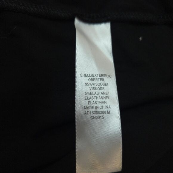 Adrianna Papell Womens Large Black Slit Sleeve V-Neck Tunic Blouse Shirt Top - Picture 5 of 8